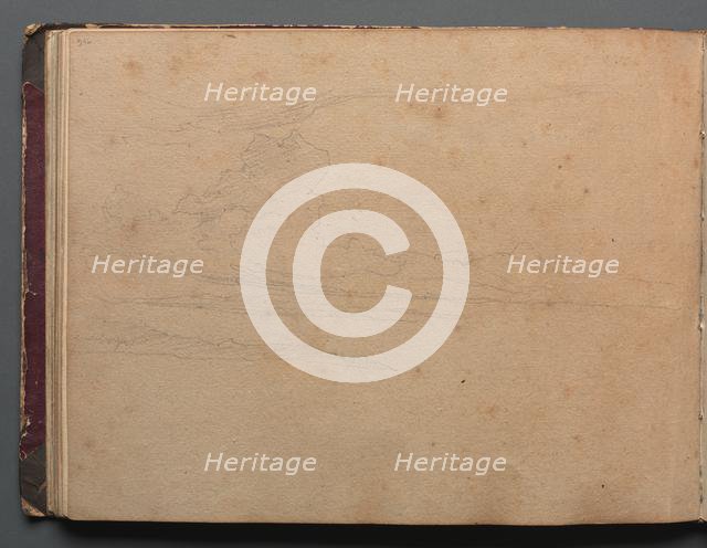 Album with Views of Rome and Surroundings, Landscape Studies, page 29b: Landscape Study. Creator: Franz Johann Heinrich Nadorp (German, 1794-1876).