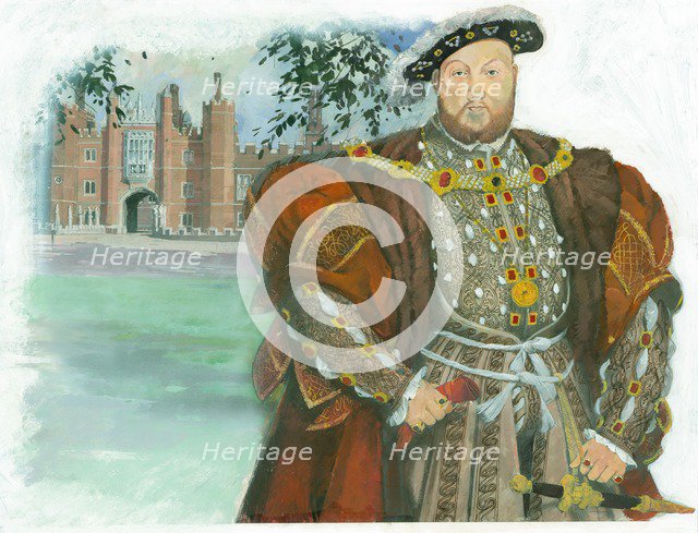 Henry VIII, King of England, 1990s. Artist: Ivan Lapper.