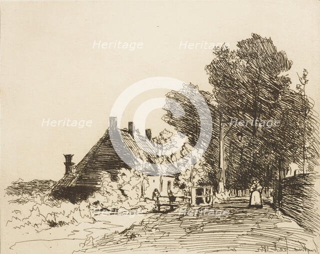 The Nurse, 1862. Creator: Johan Barthold Jongkind.