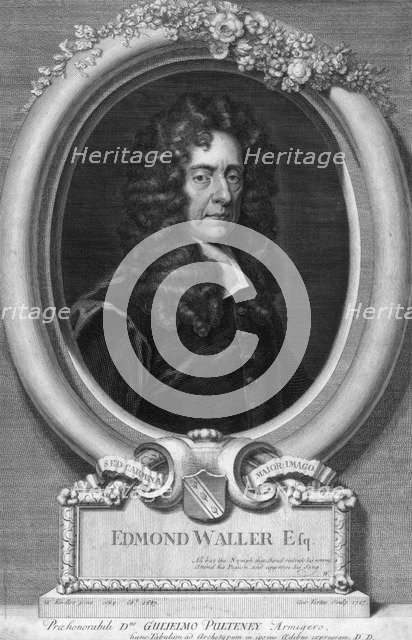 Edmond Waller, 17th century English poet. Artist: George Vertue