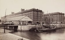 Warehouse, Waterloo Docks, Liverpool, between 1870 and 1880. Creator: Francis Frith.