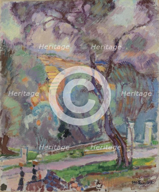 Park View from San Remo, 1913. Creator: Magnus Enckell.