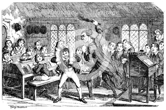 'February - Cutting Weather', 1839. Artist: George Cruikshank