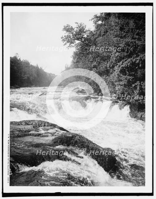 Raquette Falls, Adirondack Mts., N.Y., c1902. Creator: William H. Jackson.