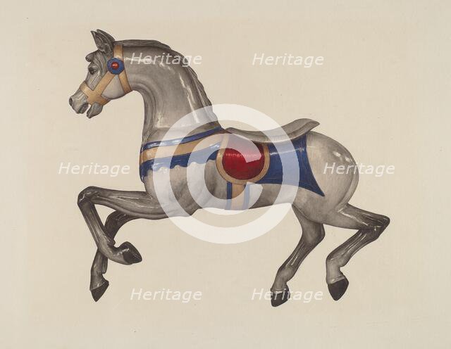Carousel Horse, c. 1939. Creator: Dorothy Handy.