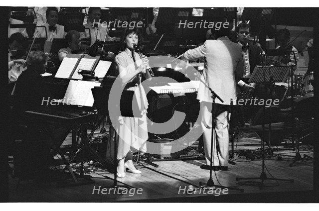 Emma Johnson, Barbican, London, 1991.  Artist: Brian O'Connor.