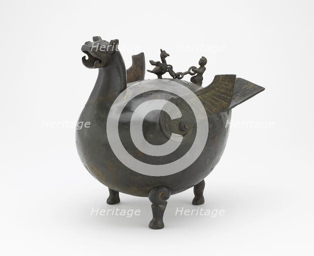 Ritual vessel (huo) in the form of a bird, Eastern Zhou or Western Han dynasty, 3rd century BCE. Creator: Unknown.