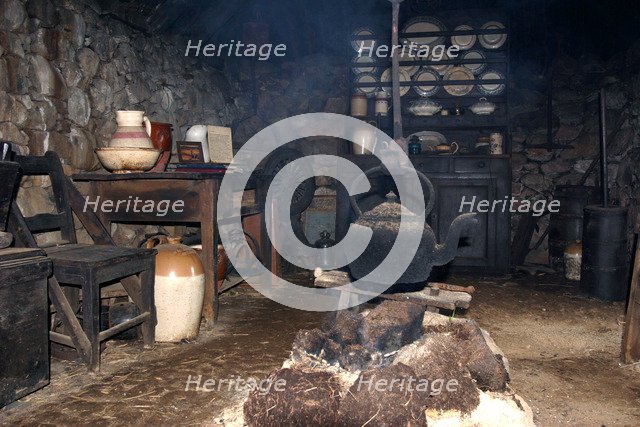 Black house, Colbost Folk Museum, Skye, Highland, Scotland.