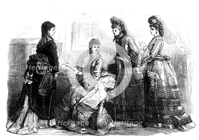 Paris fashions for October, 1871. Creator: Unknown.