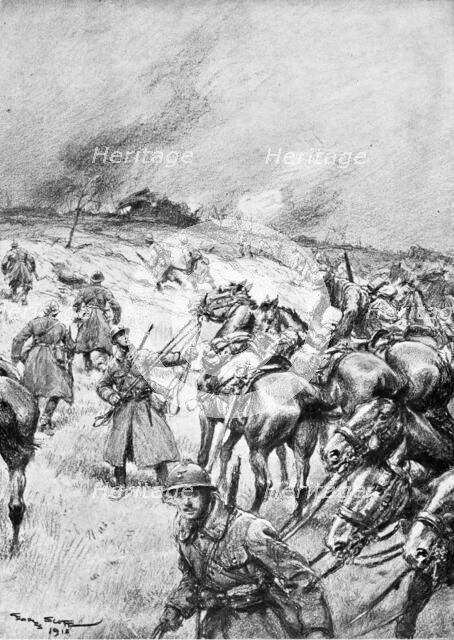 'Les interventions de la cavalerie', 1918. Creator: J Simont.