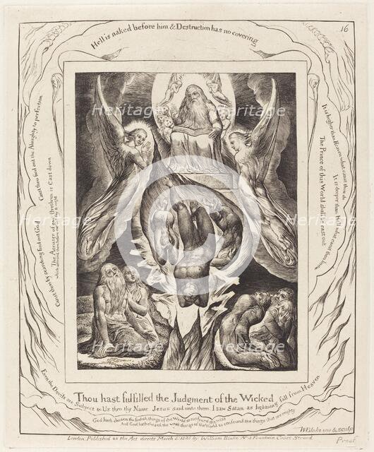 The Fall of Satan, 1825. Creator: William Blake.