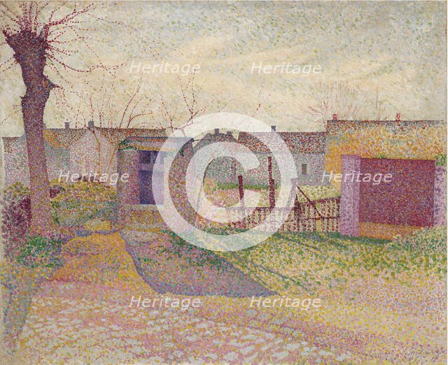 Farmyard, 1887. Creator: Delavallée, Henri (1862-1943).