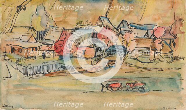 Zaskalie, c1930. Creator: Arnold Peter Weisz-Kubincan.