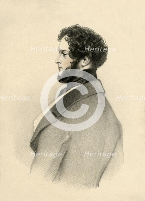 'Alfred D'Orsay', 1833. Creator: Richard James Lane.