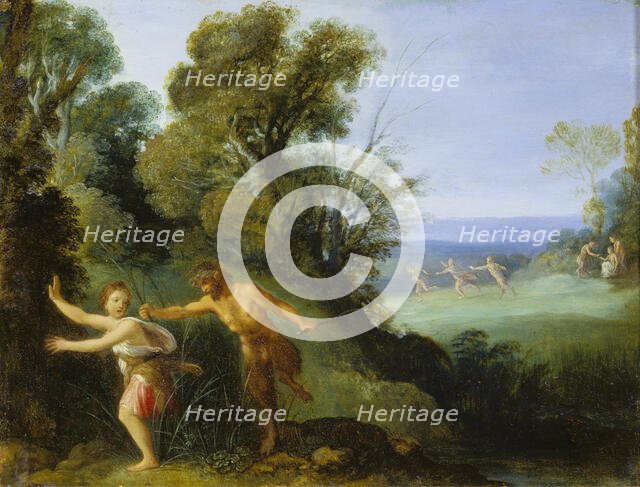 Pan and Syrinx, 1610-1620. Creator: Follower of Adam Elsheimer.