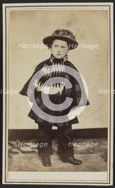 Carte-de-visite portrait of Willy Hall, ca. 1860. Creator: Unknown.