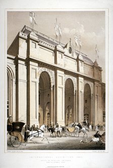 Site of the 1862 International Exhibition, Cromwell Road, Kensigton, London, 1862. Artist: Robert Dudley