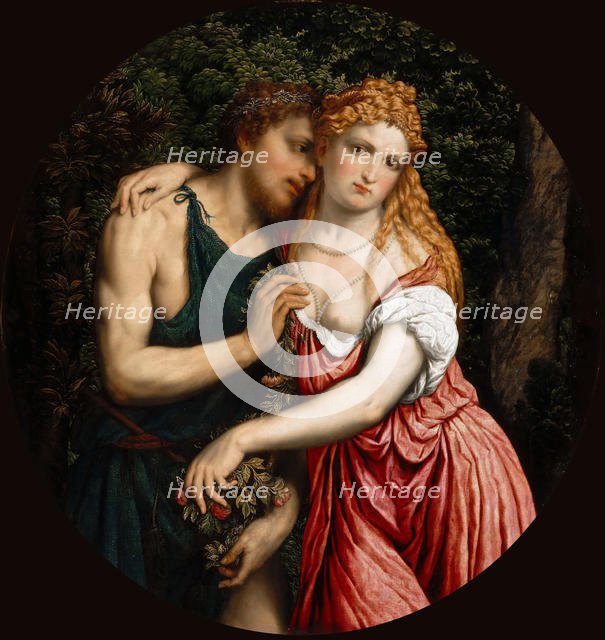 Couple mythologique, c.1540. Creator: Bordone, Paris (1500-1571).