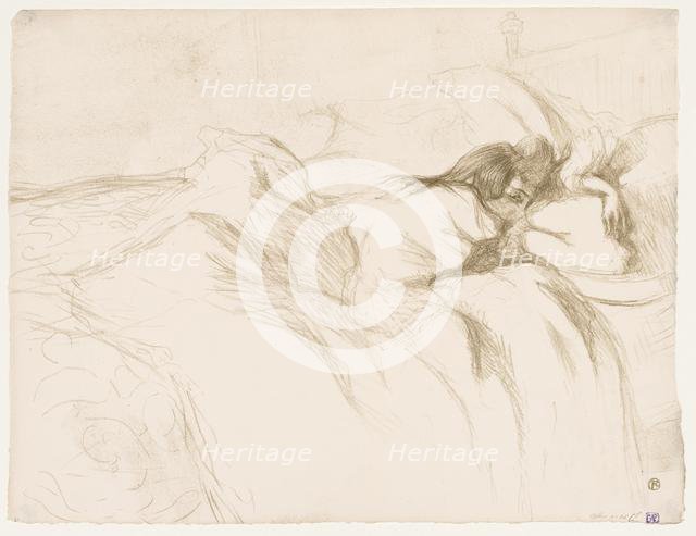 Elles: Woman Sleeping, 1896. Creator: Henri de Toulouse-Lautrec (French, 1864-1901).