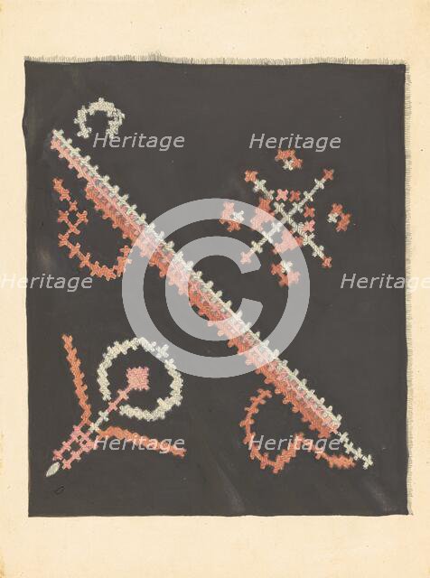 Footstool Top, c. 1941. Creator: E.J. Reynolds.