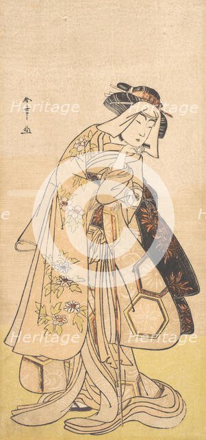 The Fourth Iwai Hanshiro as a Woman, ca. 1779. Creator: Shunsho.