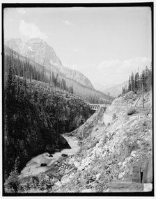 Wapta Canyon above Field, British Columbia, c1902. Creator: Unknown.