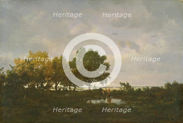 The Pond (La Mare), 1855. Creator: Theodore Rousseau.