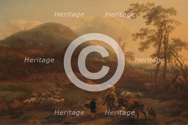 The Three Drovers, 1656. Creator: Nicolaes Berchem.