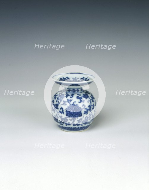 Blue and white leys jar, Qing dynasty, Qianlong period, China, 1736-1795. Artist: Unknown