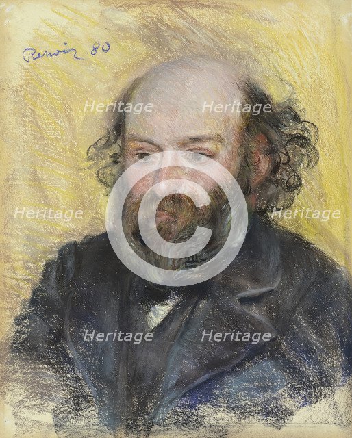 Portrait of Paul Cézanne (1839-1906), 1880. Artist: Renoir, Pierre Auguste (1841-1919)