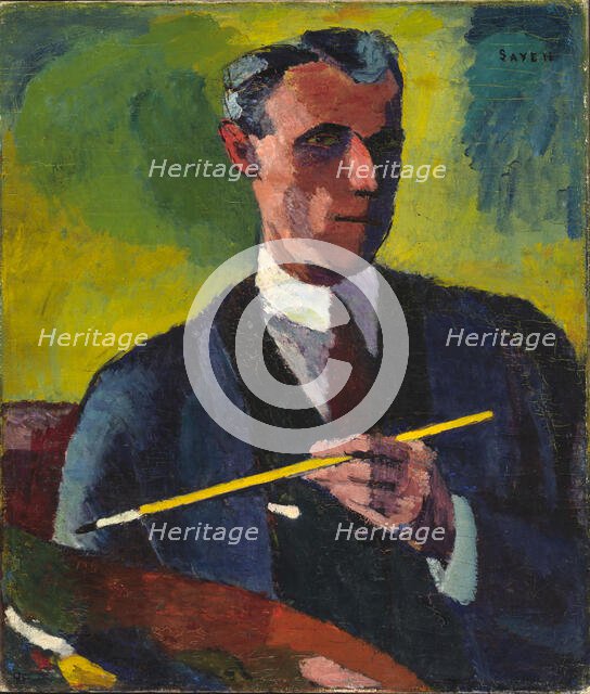 Self-Portrait, 1910-1913. Creator: Henry Lyman Saÿen.