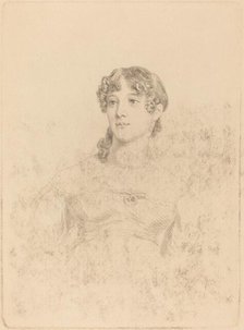 Lady Maria Hooker When Miss Turner at Age Seventeen, 1814. Creator: Mary Dawson Turner.