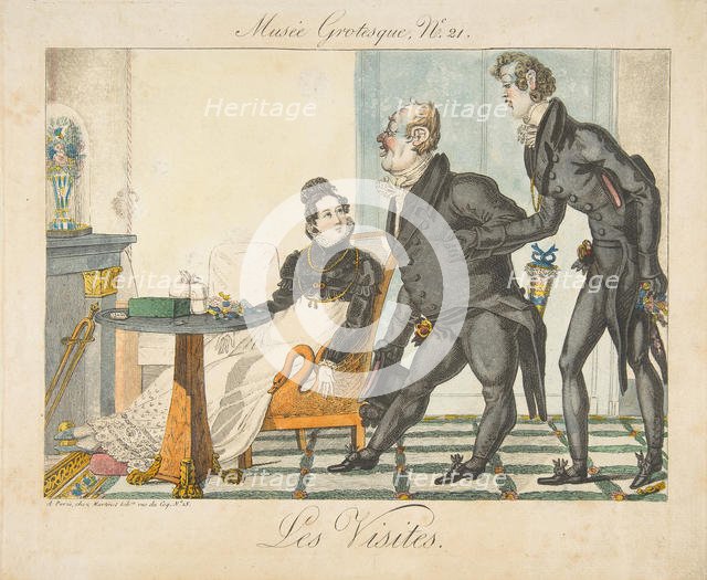 Les Visites, Musée Grotesque, No. 21, early 19th century. Creator: Unknown.