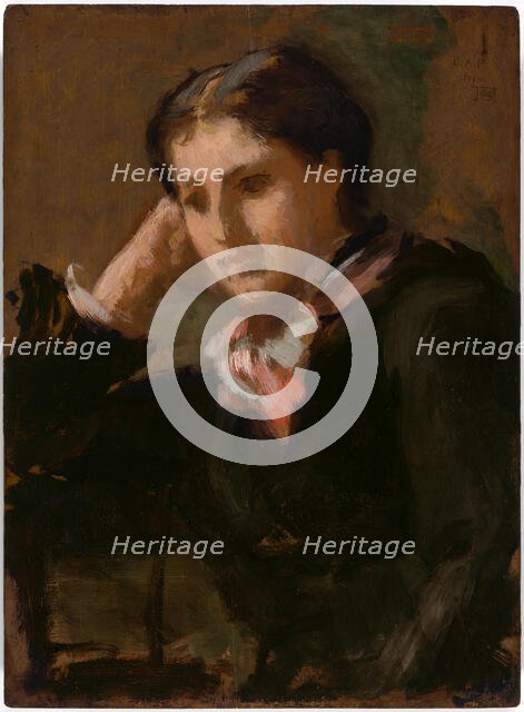 Charlotte Perkins Stetson Gilman, before 1880. Creator: Ellen Day Hale.