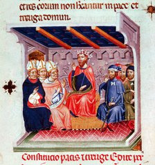 Assembly 'Pau i Treva' held in Tortosa on April 28, 1225 and presided over by King Jaime I 'The C…