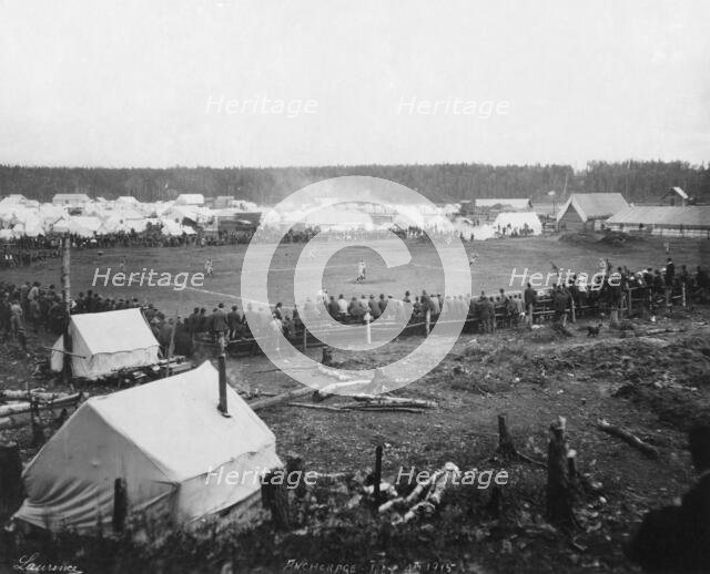 Baseball game, 1915. Creator: Unknown.