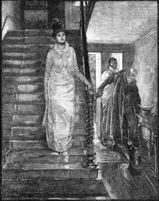 Sunday Morning in "Old Virginia" by E. A. Abbey, 1881. Creator: Joseph Swain.