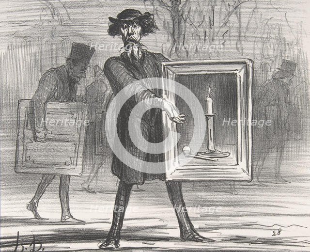 Ils m'ont refusé ça...les ignares!!, 1859.  Creator: Honore Daumier.