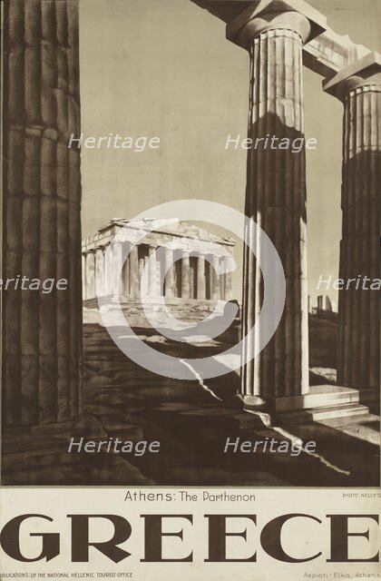 Greece. Athens: the Parthenon, 1929. Creator: Anonymous.