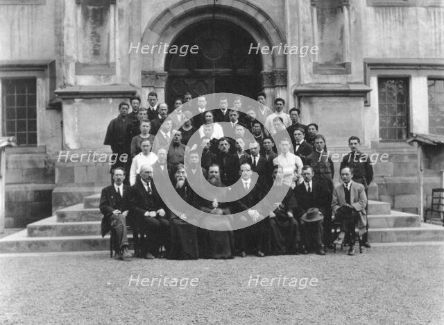 Mikhail Alekseevich Pavlov with Senior Students of Vladivostok Polytechnic Institute...Japan, 1922. Creator: Unknown.