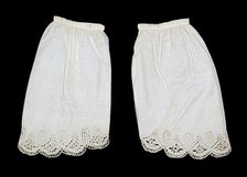 Undersleeves, American, ca. 1860. Creator: Unknown.