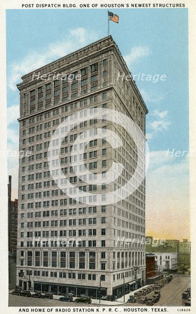 Post-Dispatch Building, Houston, Texas, USA, c1926. Artist: Unknown