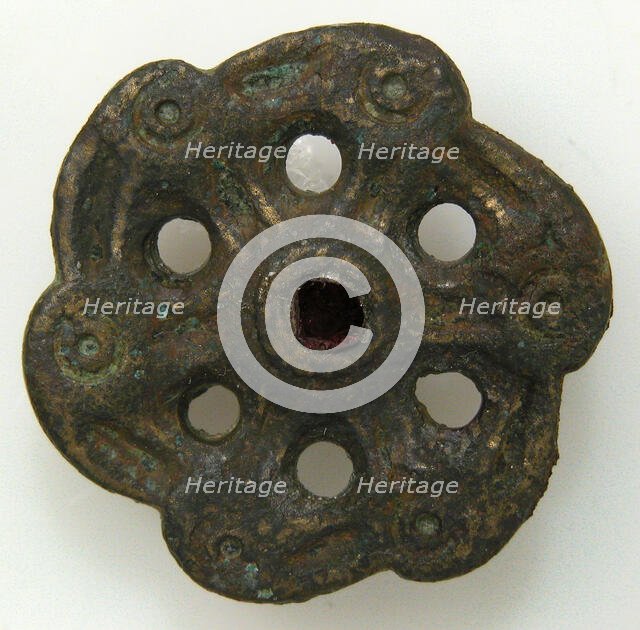 Whorl-Shaped Brooch, Frankish, ca. 550-650. Creator: Unknown.