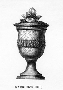 Garrick's Cup, carved from Shakespeare's mulberry tree, 18th century, (1840). Artist: Unknown