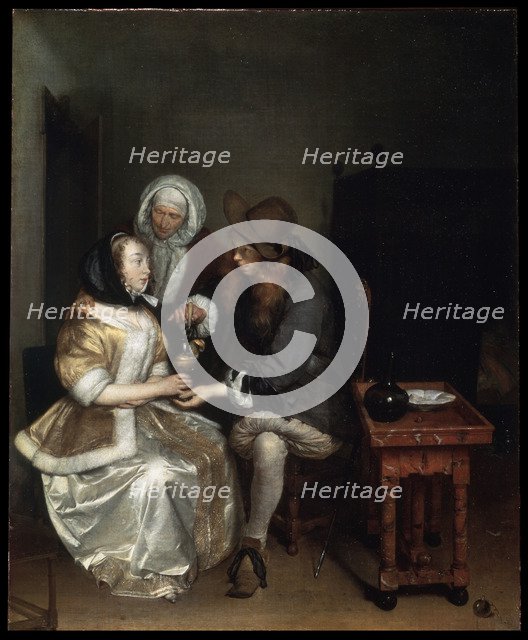 'A Glass of Lemonade', 1660s.  Artist: Gerard Terborch II