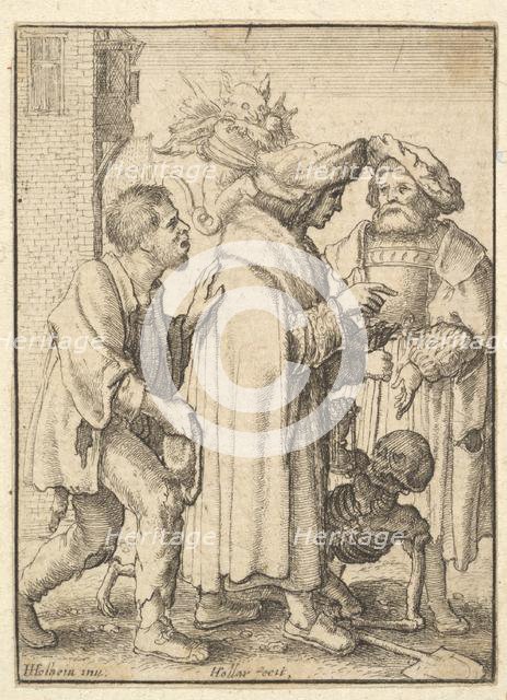 Rich Man, from the Dance of Death, 1651. Creator: Wenceslaus Hollar.