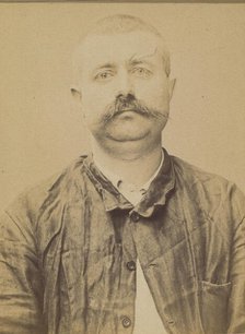 Leveillé. Louis. 37 ans, né le 7/7/57 à Cliche (Seine). Forgeron. Anarchiste. 7/7/94., 1894. Creator: Alphonse Bertillon.