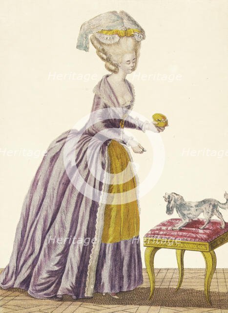 Robe à la Levité, between 1911 and 1914 after the original of 1778-1787. Creator: Etienne Claude Voysard.