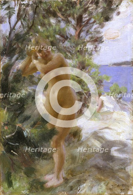 After the Bath, 1895. Creator: Anders Leonard Zorn.