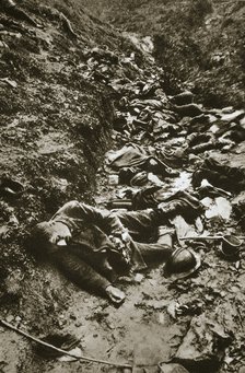 Italian dead at Cividale, World War I, c1917-c1918. Artist: Unknown